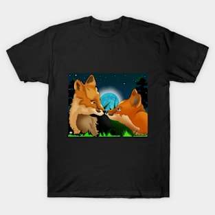 Foxes Nose to Nose T-Shirt